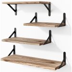 Lot de 4 tagre murale tablette flottant tagre de rangement suspendue pour salon cuisine bureau salle ...