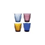 Gobelets - picardie - 25 cl - lot de 4 - verre tremp� - duralex