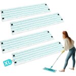 Lot de 4 housse de rechange en microfibres pour balai à plat compatibles avec leifheit clean twist / ... Lot de 4 housse de rechange en microfibres pour balai à plat compatibles avec leifheit clean twist / ...