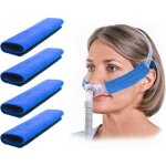 Lot de 4 housses de sangle pour appareil cpap coussinets de confort pour sangle cpap coussinets faciaux ...