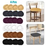 Lot de 4 housses de sige lastiques en lasthanne pour chaises de salle  manger de cuisine extensibles ...