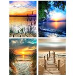 (lot de 4) kits de peinture diamant 5d  faire soi - mme voir les kits de peinture par numro peinture ...