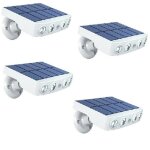 Lot de 4 - lampe projecteur solaire extérieur étanche avec détecteur de mouvement - panneau a recharge ... Lot de 4 - lampe projecteur solaire extérieur étanche avec détecteur de mouvement - panneau a recharge ...