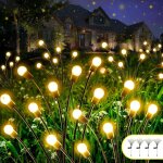 Lot de 4 lampe solaire jardin led extérieur 44 led boule lumiere lucioles Étanche Éclairage automatique ... Lot de 4 lampe solaire jardin led extérieur 44 led boule lumiere lucioles Étanche Éclairage automatique ...