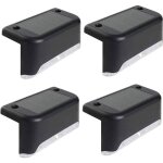 Lot de 4 lampes solaires led lumières extérieures Étanches pour jardin escalier terrasse clôture Éclairage ... Lot de 4 lampes solaires led lumières extérieures Étanches pour jardin escalier terrasse clôture Éclairage ...