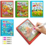 Lot de 4 livre de coloriage magique  leau livre magique  leau avec stylo  leau rutilisable coloriage ...