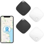 Lot de 4 localisateurs bluetooth - avec alarme anti - perte pour objets compatible android et ios convient ...