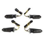 Lot de 4 mini clignotants led pour moto clignotants avant et arrière étanches universels pour scooter ... Lot de 4 mini clignotants led pour moto clignotants avant et arrière étanches universels pour scooter ...