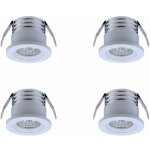 Lot de 4 mini spots led encastrables 3 w blanc chaud blanc Lot de 4 mini spots led encastrables 3 w blanc chaud blanc
