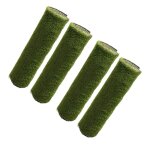 Lot de 4 moquettes 100 % synth�tique gazon vert pour terrasse balcon jardin - longueur 300 x largeur ...