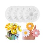 Lot de 4 moules en silicone daisy 3d marguerites moules en silicone pour bougies moules à bougies fondant ... Lot de 4 moules en silicone daisy 3d marguerites moules en silicone pour bougies moules à bougies fondant ...