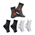 Lot de 4 paires de chaussettes de compression pour fasciite plantaire pour femmes et hommes - s / m