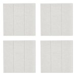 Lot de 4 panneaux dco feutrine 30x30cm gris