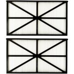 Lot de 4 panneaux filtres 5 microns pour robot piscine tiger shark - noir