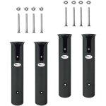 Lot de 4 pche porte - cannes de bateau 4 tubes avec 8 pices vis de montage pour pche bateaux marine ...
