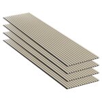 Lot 4 pi�ces - panneau acoustique - ch�ne - feutrine noir - 240x60x1. 1cm