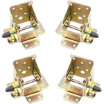 Lot de 4 pieds de table rabattables cadre de support pliable charnières autobloquantes quincaillerie ... Lot de 4 pieds de table rabattables cadre de support pliable charnières autobloquantes quincaillerie ...