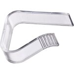 Pinces  nappe - transparent - lot de 4 - plastique rsistant - pour tables jusqu? 27 mm - robustes