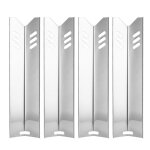 Lot de 4 plaques chauffantes universelles de remplacement pour barbecue en acier inoxydable