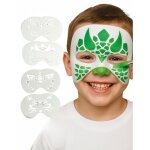 Pochoirs maquillage - fiestas guirca - animaux - r�utilisables - pour enfants - 3 � 9 ans