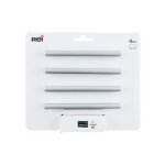 Poignées de meuble entraxe 96 mm aluminium anodisé - gris - modèle moderne - brillant - lot de 4 Poignées de meuble entraxe 96 mm aluminium anodisé - gris - modèle moderne - brillant - lot de 4