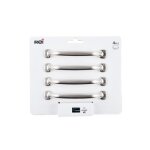 Poignée de meuble - zamak mat - modèle - entraxe 96 mm - lot de 4 - vis fournies Poignée de meuble - zamak mat - modèle - entraxe 96 mm - lot de 4 - vis fournies