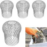 Lot de 4 protections de gouttires en mtal pour gouttires - grille de protection - protection des feuilles ...