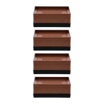 Lot de 4 rehausseurs de meubles coussinets de hauteur rehausseurs de bureau utiles rehausseurs de meubles ... Lot de 4 rehausseurs de meubles coussinets de hauteur rehausseurs de bureau utiles rehausseurs de meubles ...