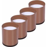 Lot de 4 rehausseur pieds de lit acier carbone risers de meubles ajoutent hauteur de 5cmphe rehausseurs ...