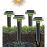 Lot de 4 rpulsif pour anti tauperpulsif tauperpulsif taupe solaire  ultrasonpour anti - taupes / ...