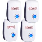 Lot 4 rpulsifs ultrasons anti - souris lectronique contrle nuisibles pour souris rats moustiques cafards ...