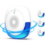 Lot de 4 rpulsifs  ultrasons avec veilleuse pour moustiques souris fourmis mouches araignes cafards ...