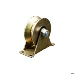 Lot de 4 roues pour portail coulissant 50 mm en acier avec rainure en u capacit de charge 200 kg par ...