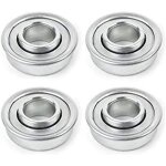 Lot de 4 roulement de roue tondeuse universel 12. 7 mm x 28. 6 mm argent Lot de 4 roulement de roue tondeuse universel 12. 7 mm x 28. 6 mm argent