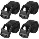 Lot de 4 sangles darrimage de 100 cm tr�s r�sistantes capacit� de charge de 250 kg sangle de toit � cliquet ...