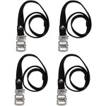 Lot de 4 sangles de pdales de vlo clips dorteils sangles et ruban adhsif pour vlo dextrieur et vlo ...