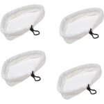 Lot de 4 serpillres en microfibre pour balai vapeur h2o mop - fablcrew - keeper