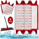 Lot de 4 serpilliere recharge pour vileda ultramax / ultramat 2in1 balai serpillre microfibre vaporisateur ...