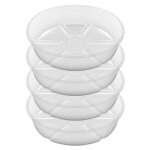 Lot de 4 soucoupes transparentes pour plantes de 203 cm en plastique Épais pour pot de fleurs pour jardin ... Lot de 4 soucoupes transparentes pour plantes de 203 cm en plastique Épais pour pot de fleurs pour jardin ...
