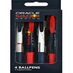 Stylo - red bull racing - lot de 4 - plastique - couleur bleu et blanc - pointe moyenne Stylo - red bull racing - lot de 4 - plastique - couleur bleu et blanc - pointe moyenne