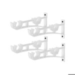 Lot de 4 supports de tringle  rideau double pour tringle  rideaux quincaillerie de fentre supports ...