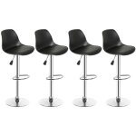 Lot de 4 tabouret de bar pu vivolilv - tabourets de cuisine r�glable en hauteur 55 - 75 cm - chaises ...