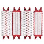 Lot de 4 t�tes de balai plates microfibre compatibles vileda ultramax
