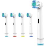 Lot 4 tte brossette de rechange  dent electrique compatible avec oral b braun ? recharge brosse  dent ...