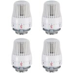 Lot de 4 ttes thermostatiques tte de rechange pour vanne de radiateur m30 x 15 vanne de radiateur thermostat ...