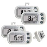 Lot de 4 thermomtres de rfrigrateur : thermomtre de rfrigrateur thermomtre de conglateur thermometre ...