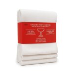 Lot de 4 torchons microfibre blancs 50x37 cm 320 g / m� ? sp�cial bars brasseries et restaurants ? ultra ...