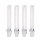 Lot de 4 tubes de remplacement pour lampe uv 9w de 36w.