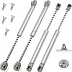 Lot de 4 verin a gaz vrins  gaz 60n vrins  gaz pour meubles meuble avec des vis charniere porte placard ...