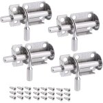 Lot de 4 verrou de porte coulissant serrure porte interieure porte de jardin loquet porte coulissant ...